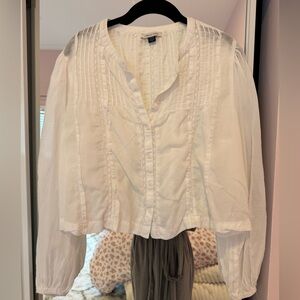 American Eagle Outfitters White Blouse
